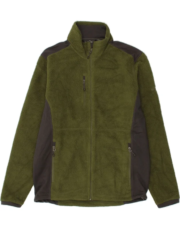 Cozy Sweaters EDDIE BAUER Mens Fleece Jacket UK 40 Large Green Colourblock Polyester Cozy Sweaters EDDIE BAUER Mens Fleece Jacket UK 40 Large Green Colourblock Polyester