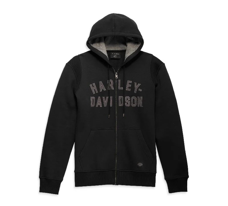 Comfortable Shirts Harley-Davidson Men's Staple Zip-Up Hoodie - Black Beauty - 96018-23VM Comfortable Shirts Harley-Davidson Men's Staple Zip-Up Hoodie - Black Beauty - 96018-23VM