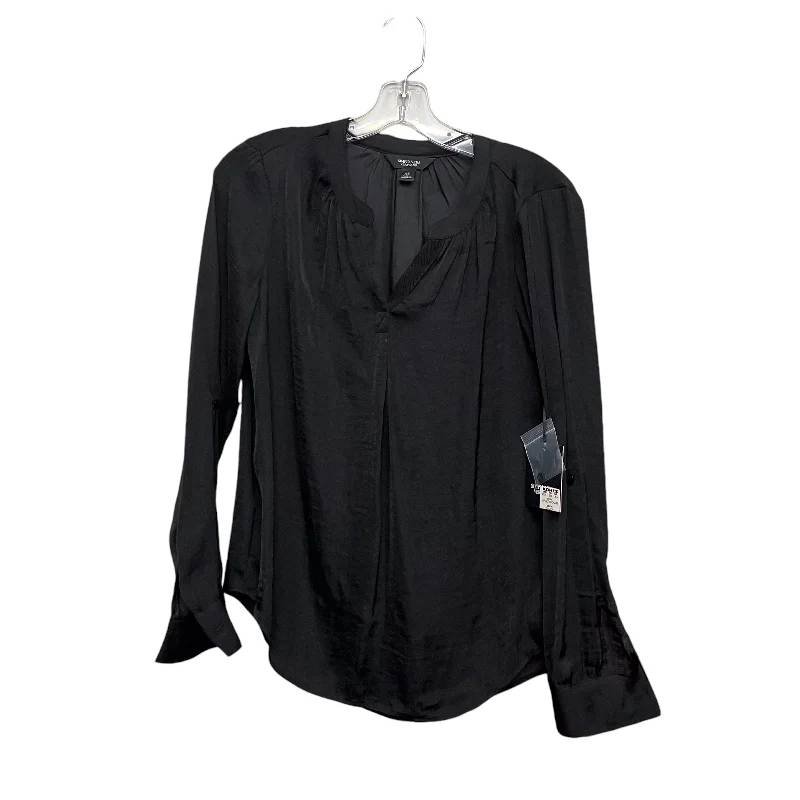 Bold Tops Top Ls By Simply Vera In Black, Size:Xs