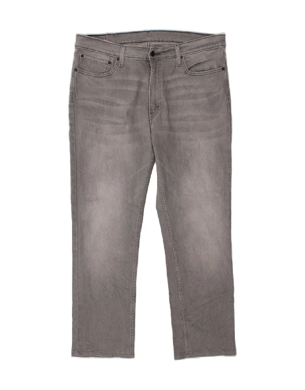 Warm Suits LEVI'S Mens 511 Slim Jeans W38 L29 Grey Cotton