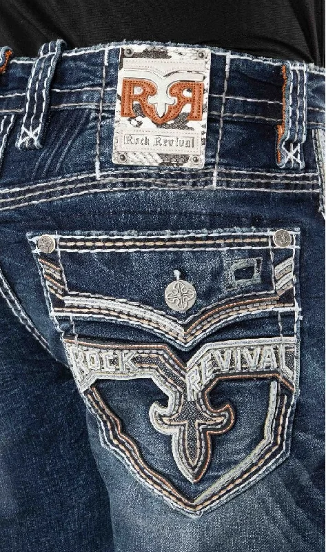 Sporty Jackets Rock Revival Men's Aditya J204 Straight Jean