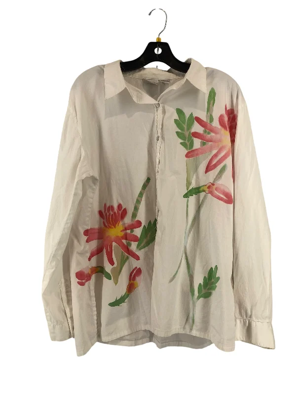 Fashion Jackets Top Long Sleeve By Chicos In White