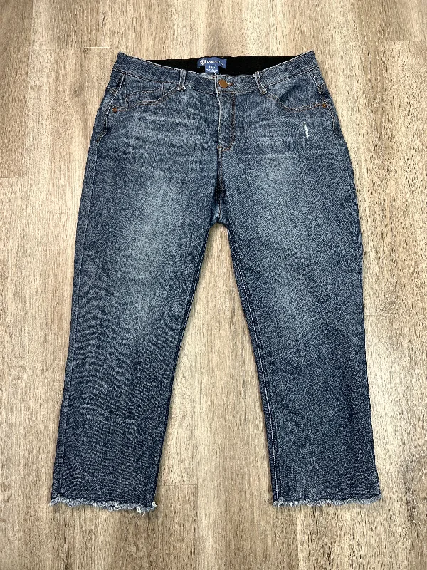 Street Pants Jeans Cropped By Democracy In Blue Denim, Size: 14