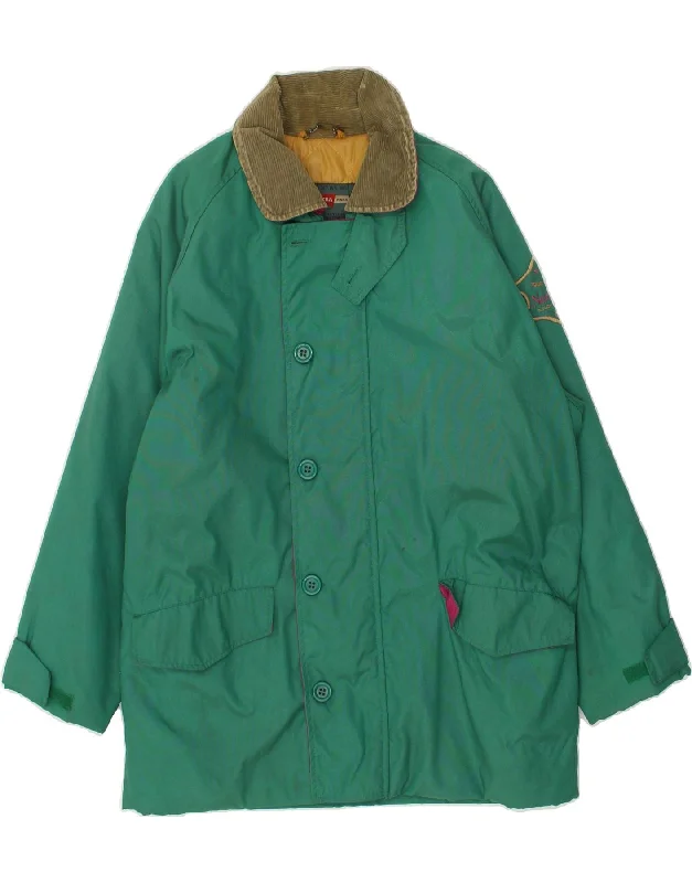 Premium Tops CARRERA Mens Windbreaker Jacket UK 38 Medium Green Polyester