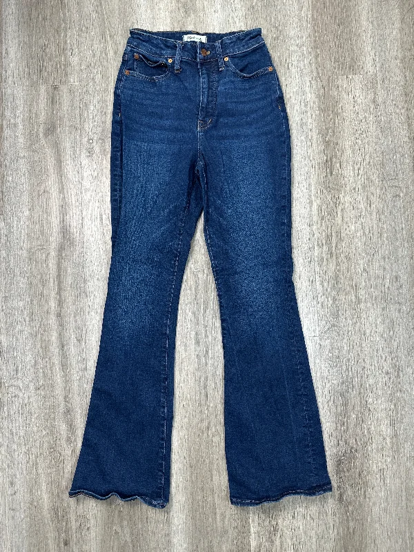 Sporty Tees Jeans Flared By Madewell In Blue Denim, Size: 2