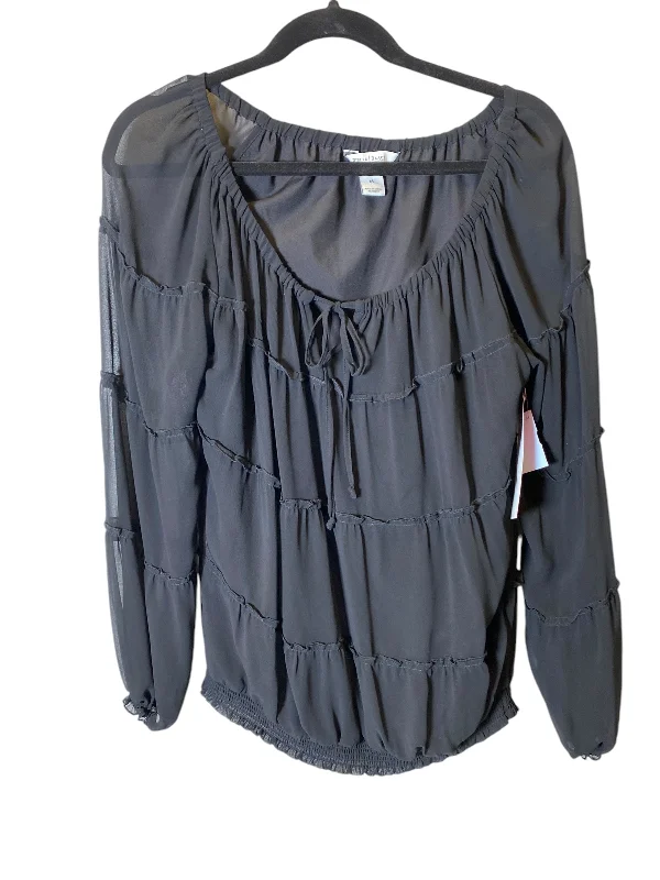 Smart Outerwear Top Long Sleeve By White House Black Market In Black, Size: M