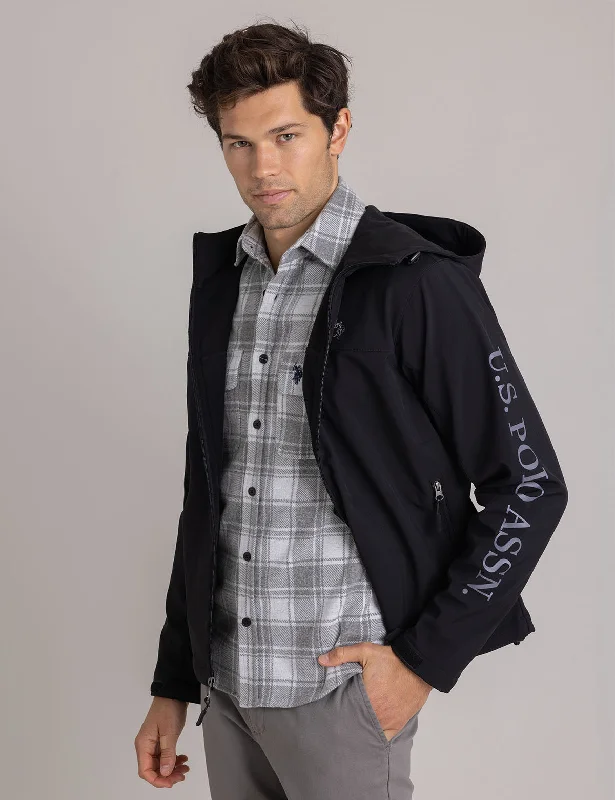 Urban Tops POLAR FLEECE BONDED WORDMARK JACKET