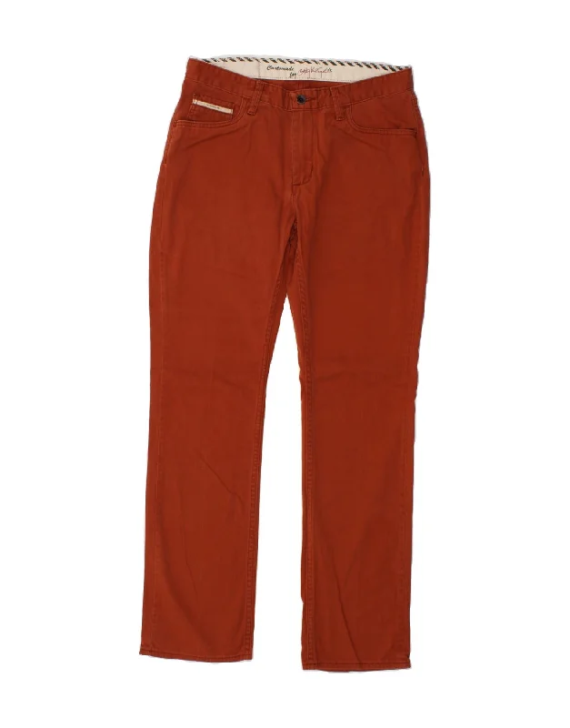 Urban Sweaters VANS Mens Slim Casual Trousers W32 L32 Brown Cotton
