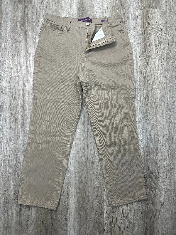 Casual Bottoms Jeans Straight By Gloria Vanderbilt In Brown Denim, Size: 12