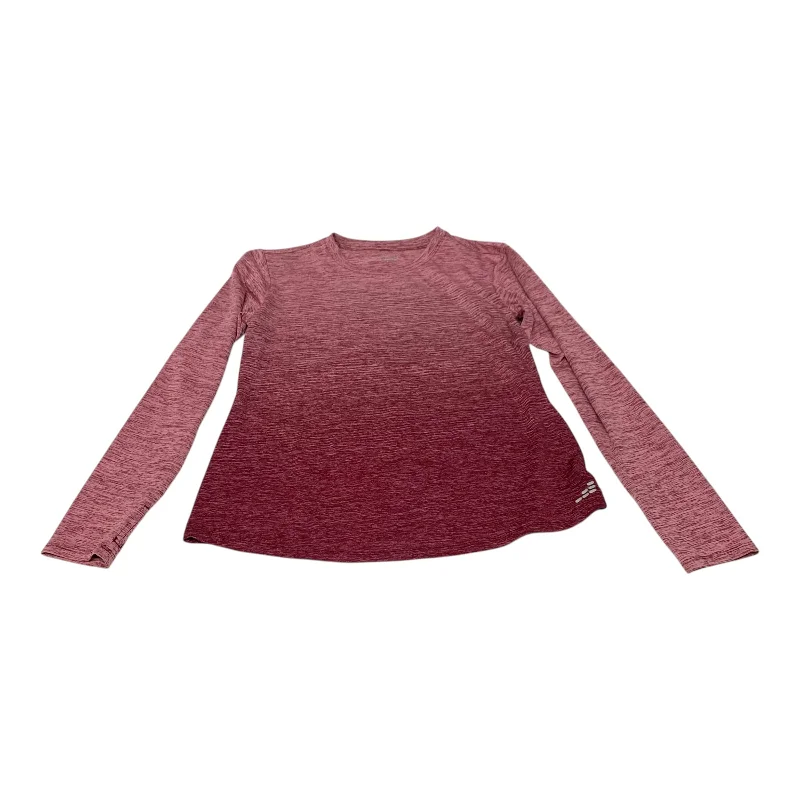 Casual Footwear Athletic Top Long Sleeve Crewneck By Bcg In Pink, Size: S