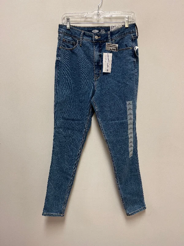 Fashion Pants Blue Denim Jeans Skinny Old Navy, Size 12