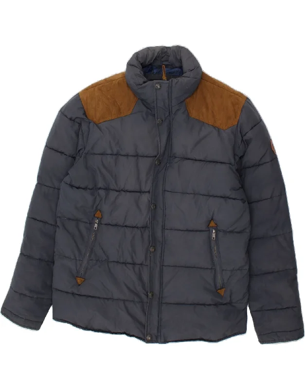 Cozy Shirts QUIKSILVER Mens Padded Jacket UK 40 Large Grey Colourblock