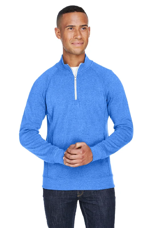 Fashion Sweaters J America Mens Fleece 1/4 Zip Sweatshirt w/ Pockets - Royal Blue