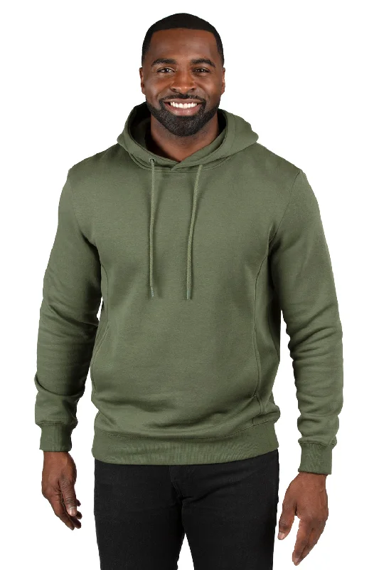 Simple Sweaters Threadfast Apparel Mens Ultimate Fleece Hooded Sweatshirt Hoodie w/ Pockets - Army Green Simple Sweaters Threadfast Apparel Mens Ultimate Fleece Hooded Sweatshirt Hoodie w/ Pockets - Army Green