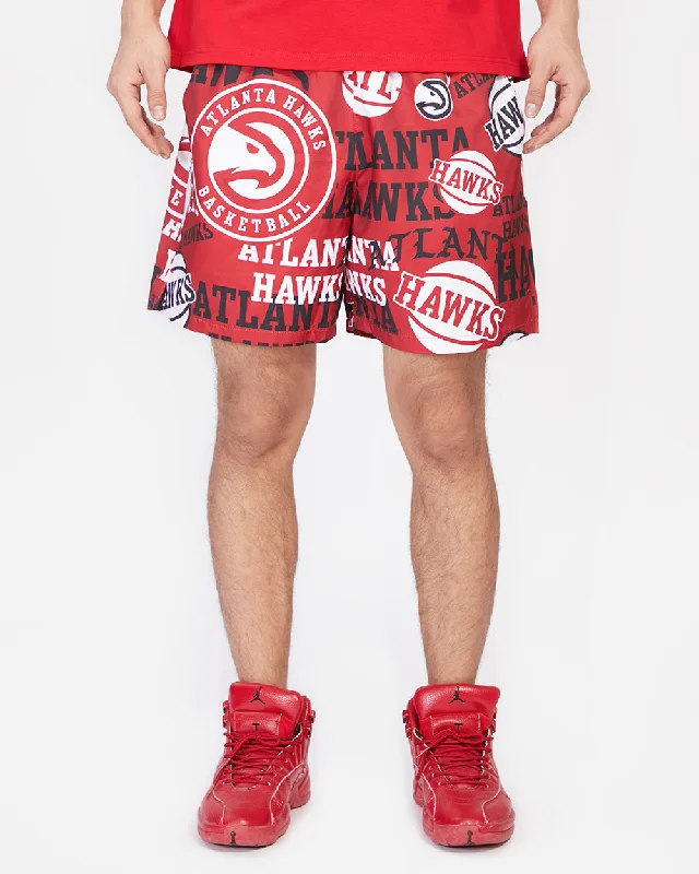 Casual Hoodies NBA ATLANTA HAWKS TOSS LOGO MEN'S WOVEN SHORT (2AH)