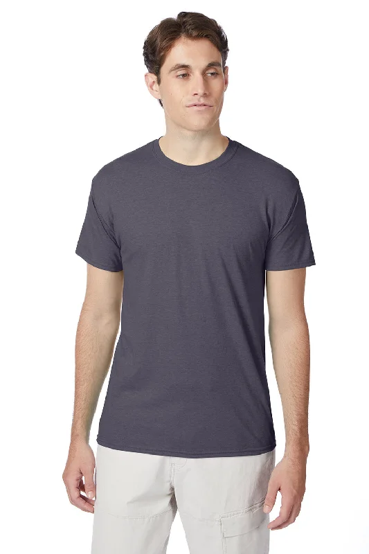 Casual Shirts Hanes Mens X-Temp FreshIQ Moisture Wicking Short Sleeve Crewneck T-Shirt - Dada Grey Casual Shirts Hanes Mens X-Temp FreshIQ Moisture Wicking Short Sleeve Crewneck T-Shirt - Dada Grey