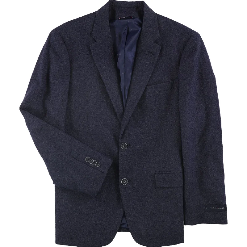 Comfortable Tops Tommy Hilfiger Mens Two-Button Sport Coat, Blue, 38 Short