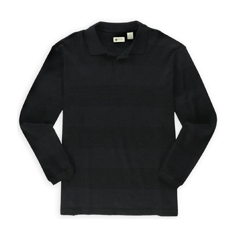 Smart Outerwear Haggar Mens Marled Grid Henley Sweater