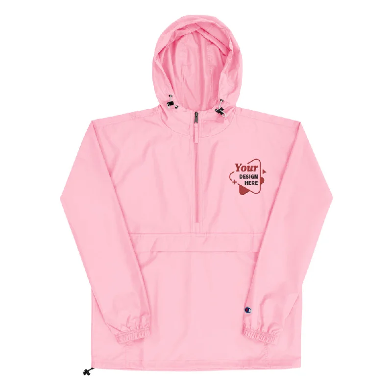Trendy Shirts Embroidered Champion Packable Jacket