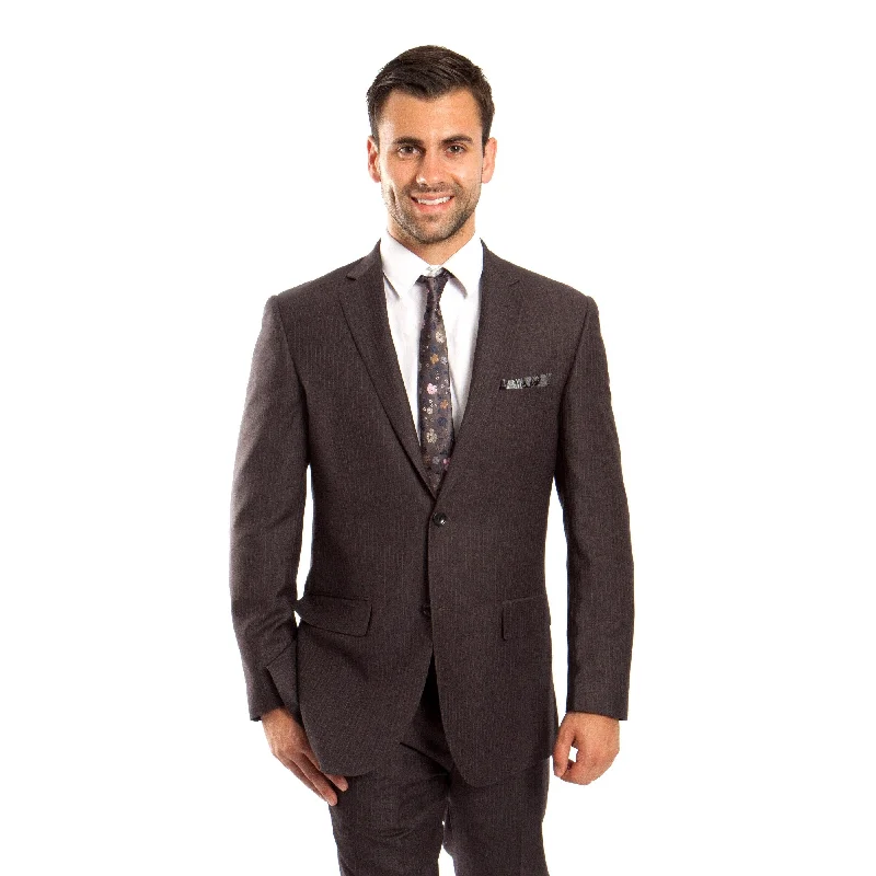 Simple Sweaters Men's Jacket Suit Modern Fit Platinum Stripe 2 Pieces Notch Lapel Suit Simple Sweaters Men's Jacket Suit Modern Fit Platinum Stripe 2 Pieces Notch Lapel Suit