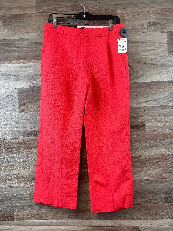 Casual Layers Pants Cropped By Banana Republic In Coral, Size: 4