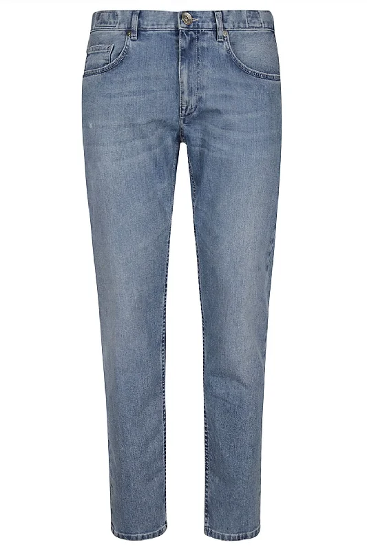 Casual Bottoms 5 Pocket Pant - Sky Blue