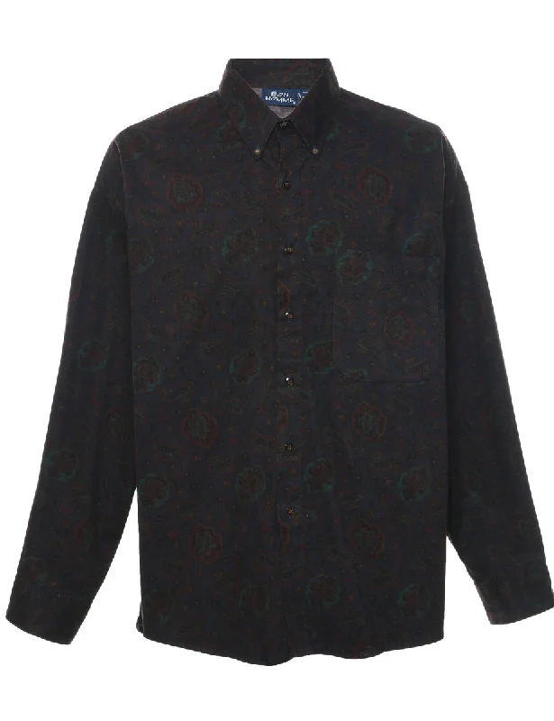 Practical Jackets 1990s Paisley Print Shirt - L